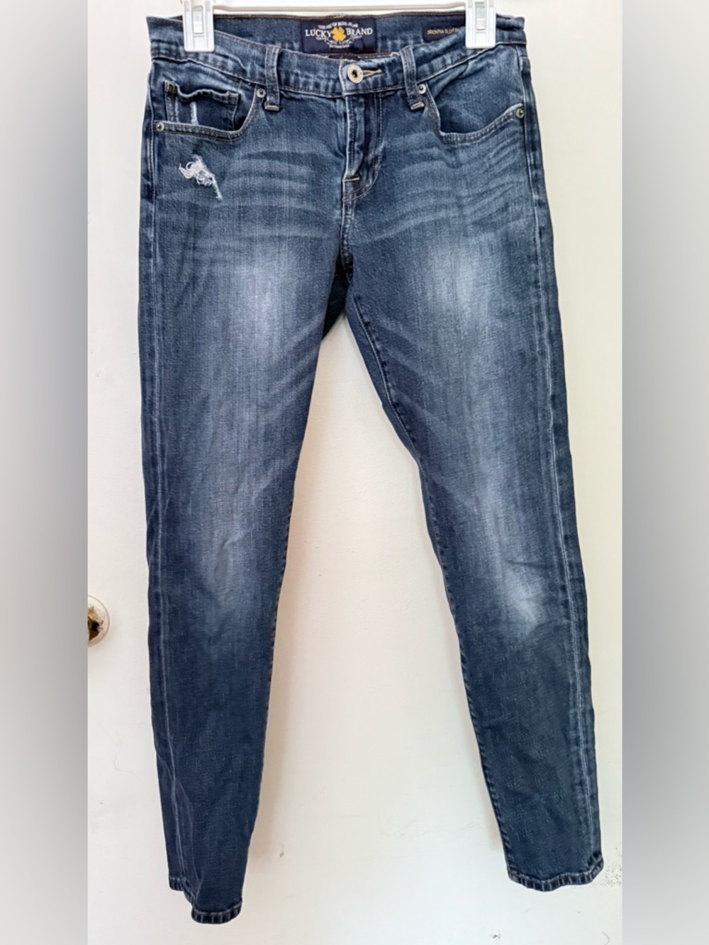 Lucky Brand Women’s Dark Wash Sienna Slim Boyfriend Skinny Jeans - Blue